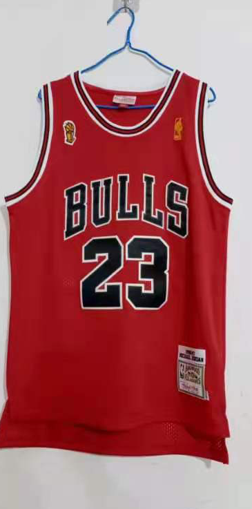 2020 Men Chicago Bulls 23 Jordan red Mitchell Ness Stitched NBA Jersey